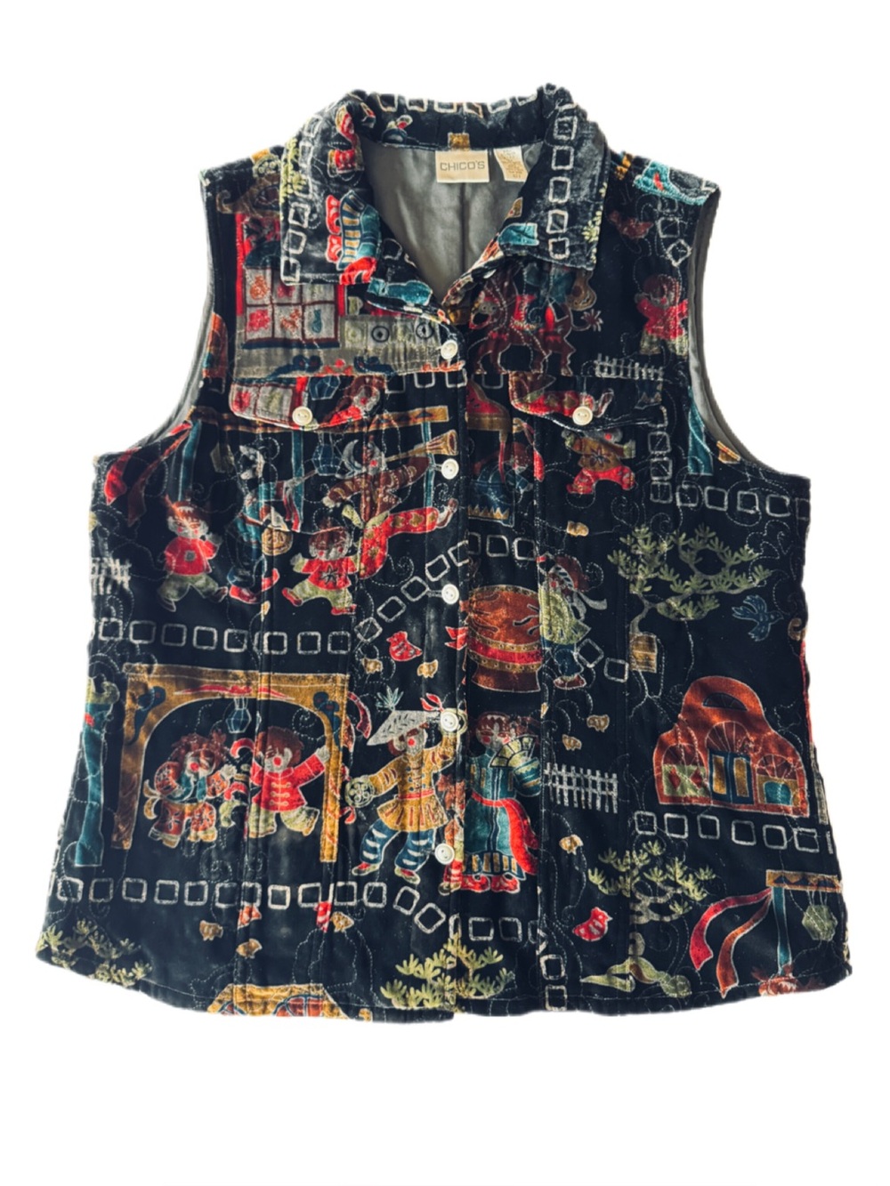 Chico’s Vintage Velvet Vest